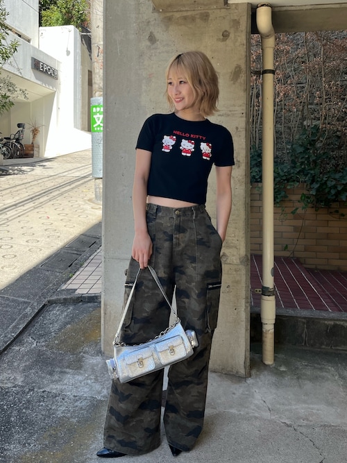 キティ EVISU サンリオコラボTシャツ ピチT チビT 平成 Y2K Sanrio characters/サンリオキャラクターズ】ハローキティ