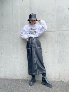 「4GEEKS BY SPIRALGIRL（フォーギークスバイスパイラルガール）のアイテム」を使った、namiさん（レディース・160cm）の秋コーディネート