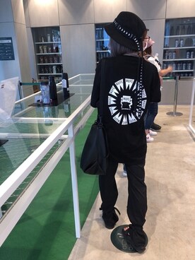 「Kappa（カッパ）のアイテム（帽子）」を使った、chihaさん（レディース・158cm）の夏コーディネート