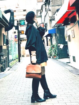 「KBF（ケイビーエフ）のアイテム（シューズ）」を使った、yuiさん（レディース・156cm）の秋コーディネート