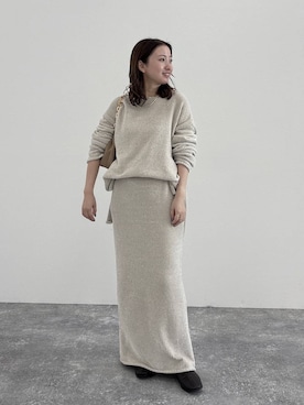 「アイテム（セットアップ）」を使った、ですこさん（レディース・148cm）の秋コーディネート