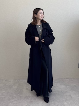 「アイテム（ステンカラーコート）」を使った、ですこさん（レディース・148cm・20代）の秋コーディネート