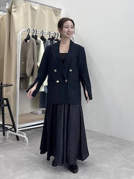 「アイテム（バレッタ/ヘアクリップ）」を使った、ですこさん（レディース・148cm・20代）の秋コーディネート