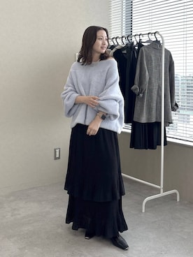 「A part by（アパートバイ）のアイテム（ネックレス）」を使った、ですこさん（レディース・148cm）の秋コーディネート