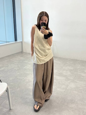 「OOFOS（ウーフォス）のアイテム」を使った、ですこさん（レディース・148cm）の夏コーディネート
