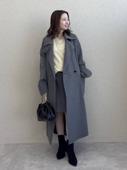 カシープ3WAYスタンドロングコート（ステンカラーコート）｜A