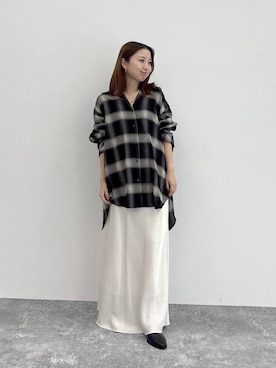 「アイテム（スカート）」を使った、ですこさん（レディース・148cm）の夏コーディネート