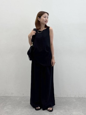 「アイテム（パンツドレス）」を使った、ですこさん（レディース・148cm）の夏コーディネート