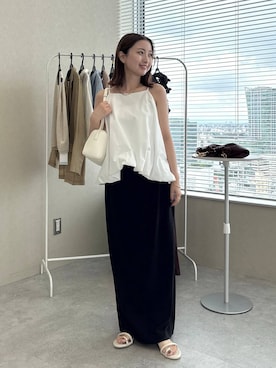 「アイテム（セットアップ）」を使った、ですこさん（レディース・148cm）の夏コーディネート