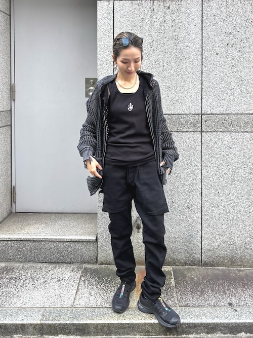 Danke Schön. ブラックパンツ 28 DankeSchon/ダンケシェーン/PREMIUM SUPER STRETCH TC BLACK