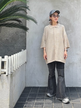 「Acne Studios（アクネストゥディオズ）のアイテム」を使った、hanae maruiさん（レディース・156cm）の夏コーディネート