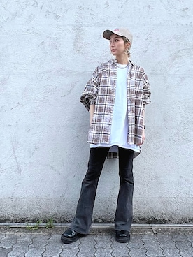 「A4A（エーフォーエー）のアイテム」を使った、hanae maruiさん（レディース・155cm）の春コーディネート