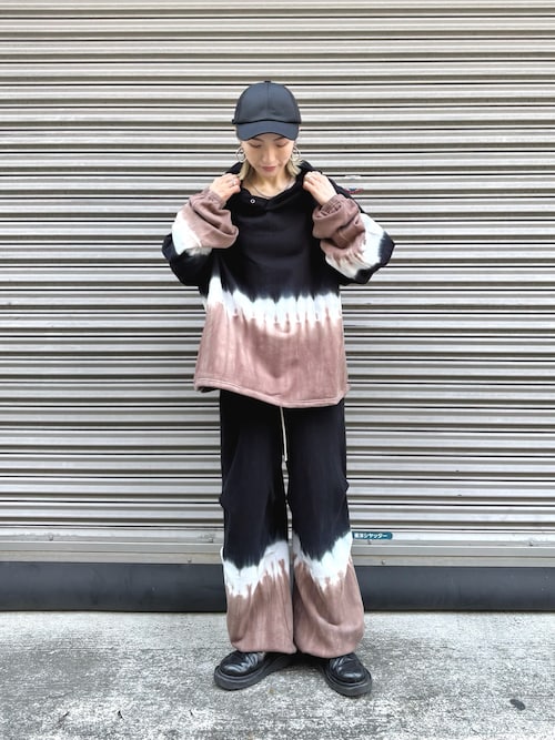 セール】DankeSchon/ダンケシェーン/STEP DYE SWEAT HOODIE