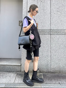 「アイテム（財布/小物）」を使った、hanae maruiさん（レディース・156cm）の夏コーディネート
