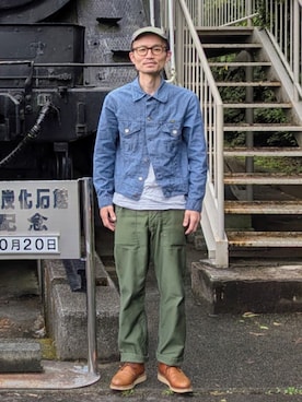 「アイテム（その他アウター）」を使った、NBMRさん（メンズ・173cm）の秋コーディネート