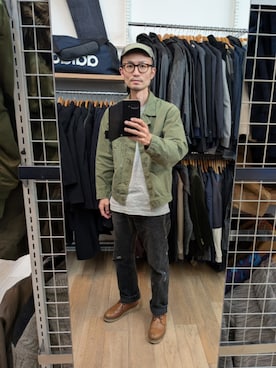 「アイテム（その他アウター）」を使った、NBMRさん（メンズ・173cm）の秋コーディネート