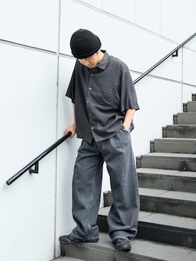 「soe（ソーイ）のアイテム」を使った、yoshidaさん（メンズ・169cm）の春コーディネート
