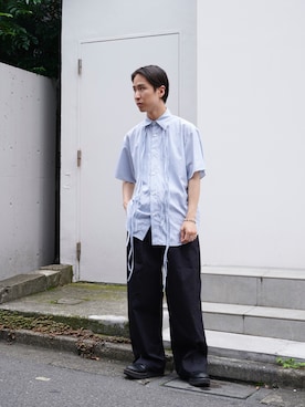 「MUKAI（ムカイ）のアイテム（パンツ）」を使った、yoshidaさん（メンズ・169cm）の夏コーディネート