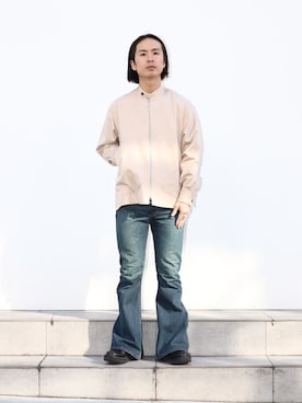 「sulvam（サルバム）のアイテム（ブルゾン）」を使った、yoshidaさん（メンズ・169cm）の冬コーディネート