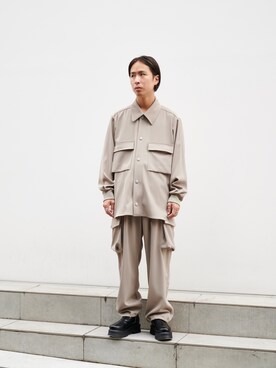「STUDIOUS（ステュディオス）のアイテム（シューズ）」を使った、yoshidaさん（メンズ・169cm）の秋コーディネート