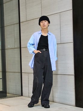 「soe（ソーイ）のアイテム」を使った、yoshidaさん（メンズ・169cm）の春コーディネート