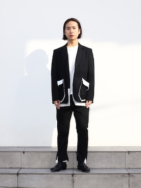 「sulvam（サルバム）のアイテム（ジャケット/アウター）」を使った、yoshidaさん（メンズ・169cm）の冬コーディネート