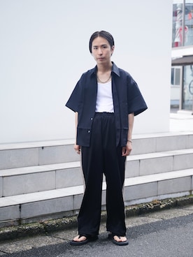 「LiNoH（リノー）のアイテム（アクセサリー）」を使った、yoshidaさん（メンズ・169cm）の夏コーディネート