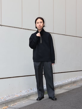 「STUDIOUS（ステュディオス）のアイテム（スウェット）」を使った、yoshidaさん（メンズ・169cm）の冬コーディネート