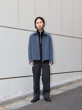 「STUDIOUS（ステュディオス）のアイテム（ジャケット/アウター）」を使った、yoshidaさん（メンズ・169cm）の冬コーディネート