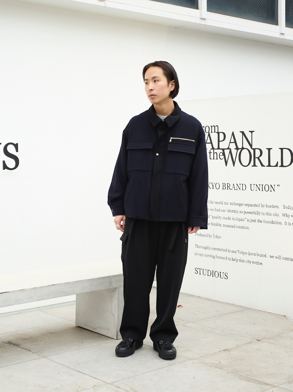 STUDIOUS別注 WOOL SHORT BLOUSONを使った人気ファッション