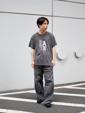 「STUDIOUS（ステュディオス）のアイテム（トップス）」を使った、yoshidaさん（メンズ・169cm）の夏コーディネート