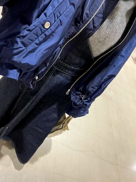 「MOUSSY（マウジー）のアイテム（MA-1）」を使った、makiさん（レディース・157cm）の冬コーディネート
