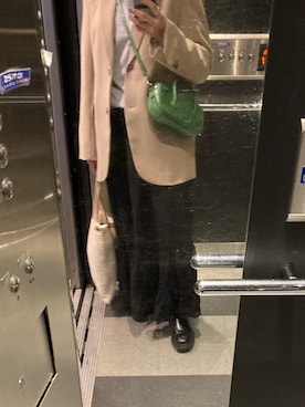 「H&M（エイチ・アンド・エム）のアイテム（テーラードジャケット）」を使った、ayaさん（レディース・157cm）の春コーディネート