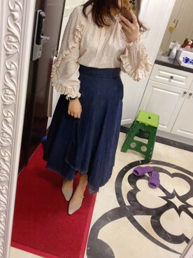 「Feroux（フェルゥ）のアイテム」を使った、蒼さん（レディース・158cm）の春コーディネート