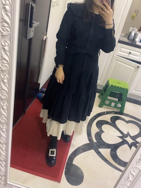 「Roger Vivier（ロジェヴィヴィエ）のアイテム」を使った、蒼さん（レディース・158cm）の春コーディネート