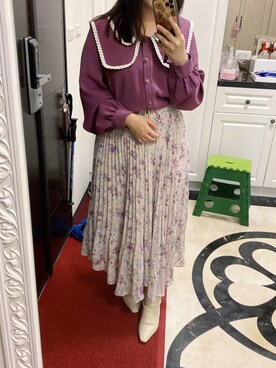 「Feroux（フェルゥ）のアイテム」を使った、蒼さん（レディース・158cm）の冬コーディネート