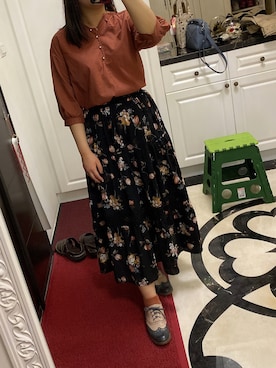 「Herls（ハーリス）のアイテム」を使った、蒼さん（レディース・158cm）の冬コーディネート