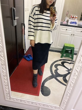 「MORE（モア）のアイテム」を使った、蒼さん（レディース・158cm）の冬コーディネート