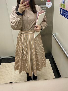 「Feroux（フェルゥ）のアイテム」を使った、蒼さん（レディース・158cm）の冬コーディネート