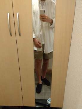 「FRUIT OF THE LOOM（フルーツオブザルーム）のアイテム（パンツ）」を使った、ウミ風さん（メンズ・178cm）の秋コーディネート