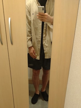 「FRUIT OF THE LOOM（フルーツオブザルーム）のアイテム（パンツ）」を使った、ウミ風さん（メンズ・178cm）の秋コーディネート