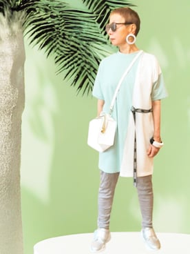 「Jeffrey Campbell（ジェフリーキャンベル）のアイテム（スニーカー）」を使った、gipsy circusさん（レディース・156cm）の夏コーディネート