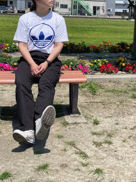 サークル トレフォイル 半袖tシャツ アディダスオリジナルスを使ったその他ユーザーのレディース人気ファッションコーディネート Wear サークル トレフォイル 半袖tシャツ アディダスオリジナルスを使ったその他ユーザーのレディース人気ファッションコーディネート Wear