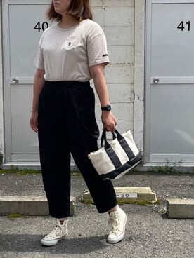 「SO（エスオー）のアイテム（パンツ）」を使った、AIKOさん（レディース・162cm）の夏コーディネート