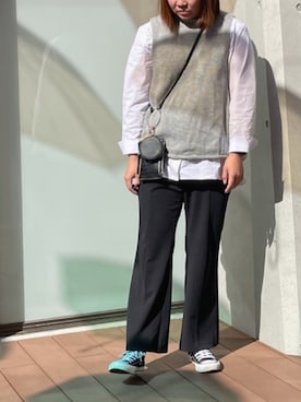 「SO（エスオー）のアイテム（トップス）」を使った、AIKOさん（レディース・162cm）の秋コーディネート
