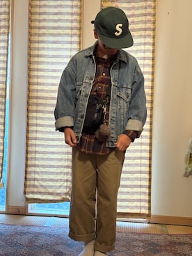 「アイテム（ジャケット/アウター）」を使った、retoroさん（キッズ・160cm・10代）の秋コーディネート