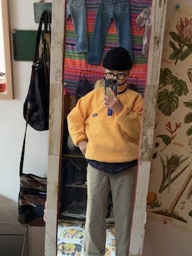 「patagonia（パタゴニア）のアイテム」を使った、retoroさん（キッズ・160cm）の冬コーディネート