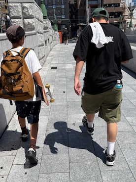 「Gramicci（グラミチ）のアイテム（パンツ）」を使った、retoroさん（キッズ・160cm・10代）の夏コーディネート