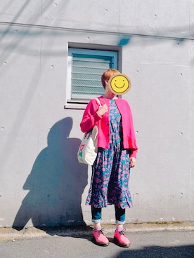 「FIL DE FER（フィルデフェール）のアイテム」を使った、まりもさん（レディース・165cm）の春コーディネート