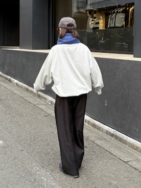 「アイテム（マフラー）」を使った、ukiさん（レディース・155cm）の秋コーディネート